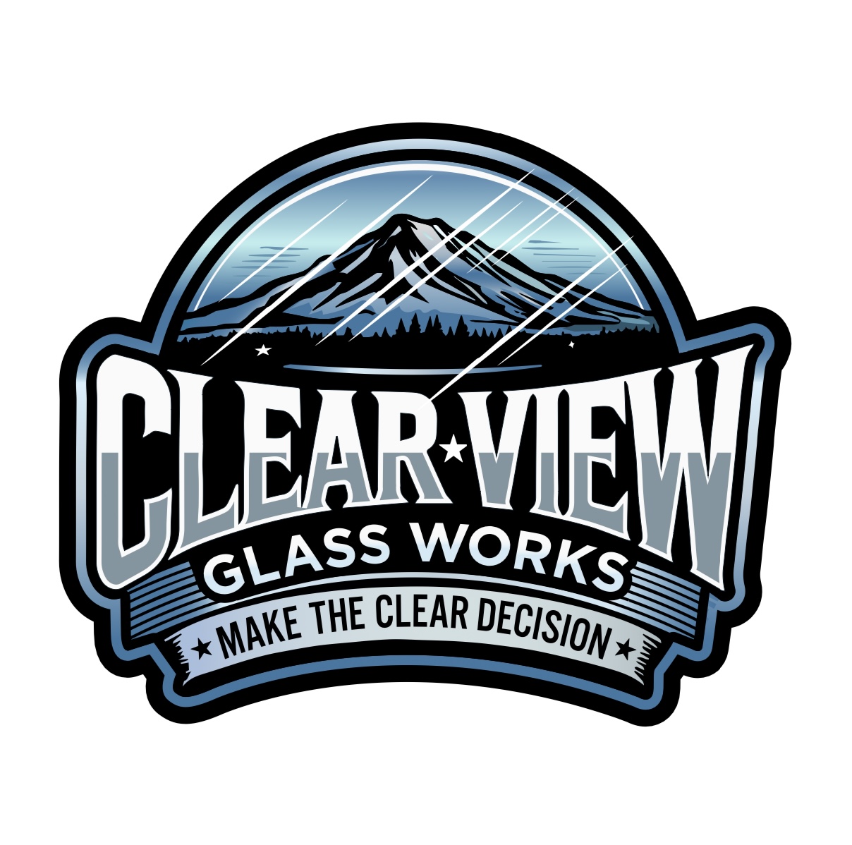 Clear View Glass Works logo